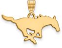 Southern Methodist University Horse Logo Pendant, 14K Gold (SMU)