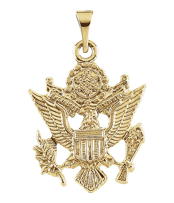 US Army Crest 14K Gold