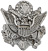 U.S. Army Crest Lapel Pin in 14K White Gold