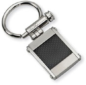 Carbon Fiber and Stainless Steel Key Ring