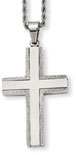 Stainless Steel Laser Cut Cross Necklace