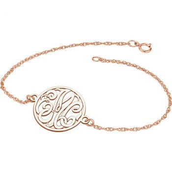 Rose Gold Personalized Monogram Bracelet 2