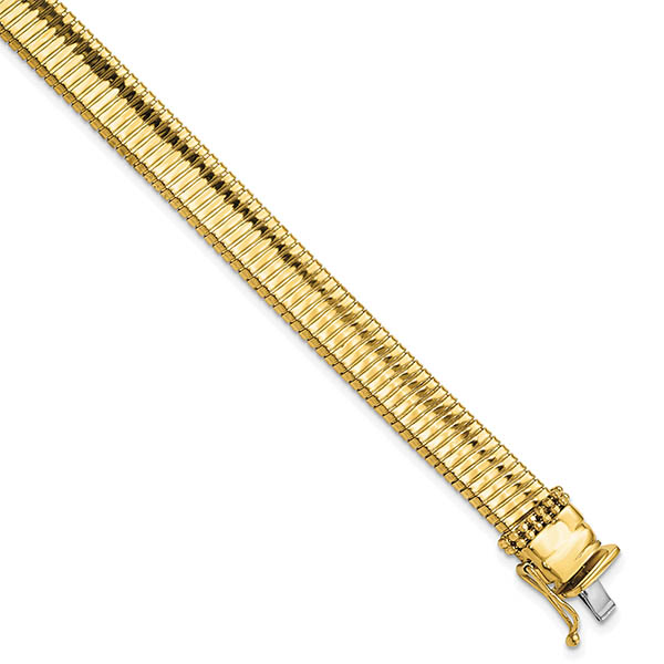14K Gold Italian Cleopatra Bracelet