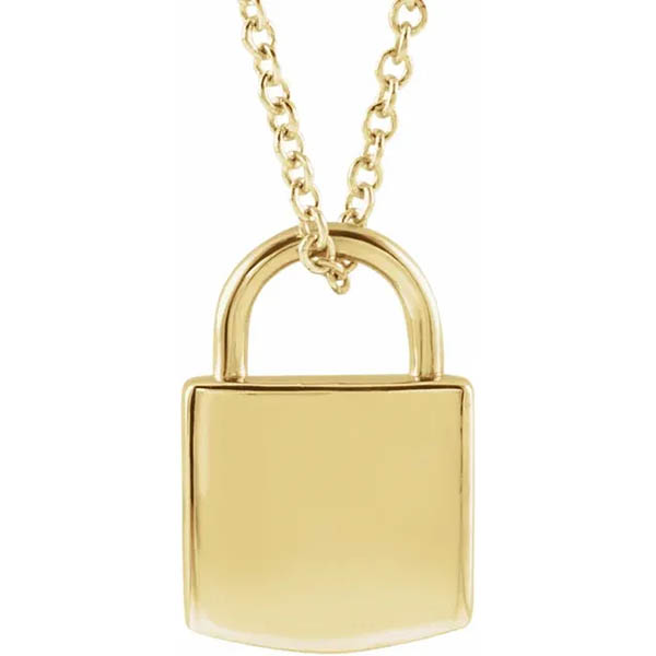 Padlock Necklaces That Can Be Engraved
