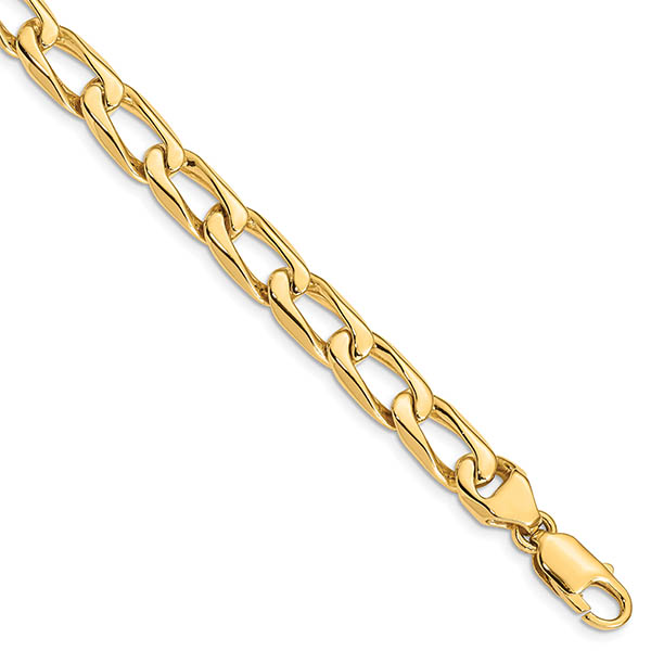 14K Gold Men's 8.5mm Open Link Bracelet