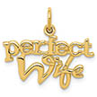 14K Gold Perfect Wife Necklace Pendant