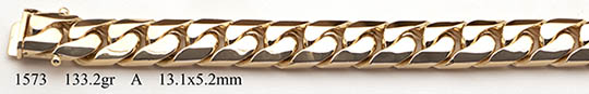 14k solid gold handmade miami cuban curb link bracelet