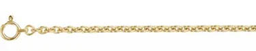 2.2mm 18K Gold Cable Chain Necklace