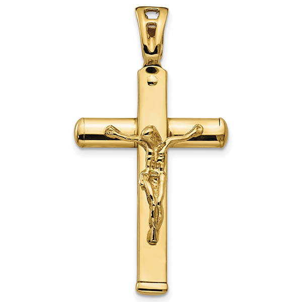 Italian Crucifix Pendant 14K Gold