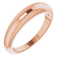 14K Rose Gold Tapered 4mm Women's Band Ring