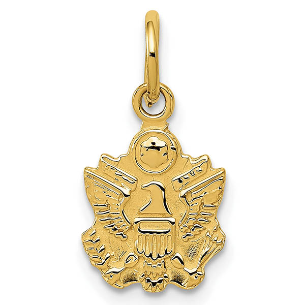 Small 14K Gold US Insignia Charm Pendant