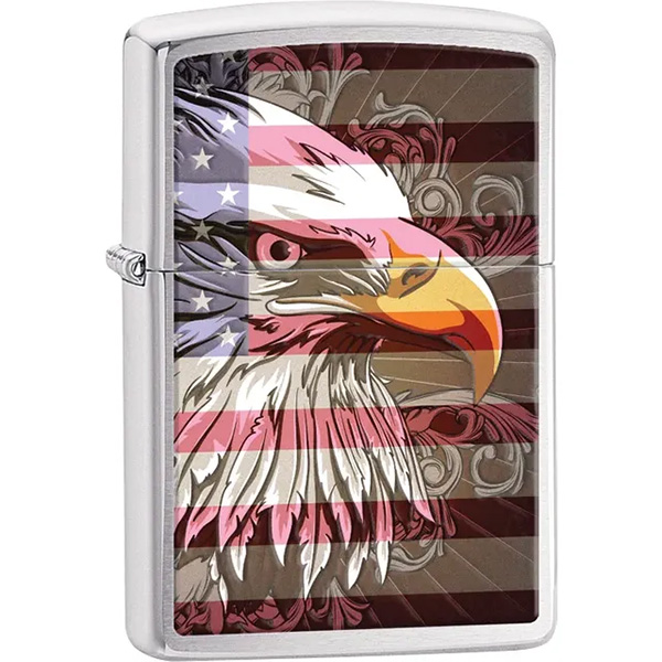 Zippo American Flag Bald Eagle Lighter