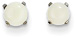5mm Opal Stud Earrings, 14K White Gold