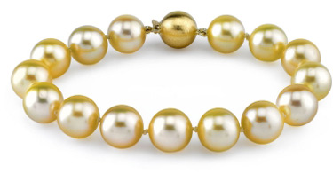 10-11mm Dark Golden South Sea Pearl Bracelet