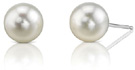 9.0-9.5mm White Akoya Pearl Stud Earrings