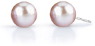 8mm Lavender Freshwater Pearl Stud Earrings