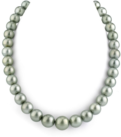 11-14mm Silver Tahitian South Sea Pearl Necklace