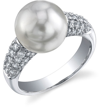 South Sea Pearl & Diamond Serenity Ring