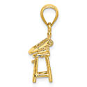 Baby High Chair Pendant 14K Gold 2
