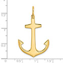 Large 14K Gold Anchor Pendant for Men 4