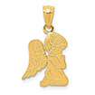 little praying angel girl pendant 14k gold