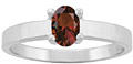 1 Stone Engraveable Mother's Gemstone Ring, White Gold