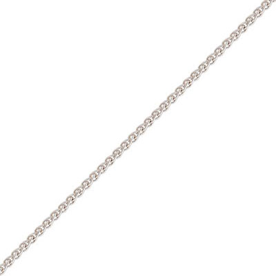 platinum 1.9mm round wheat chain necklace