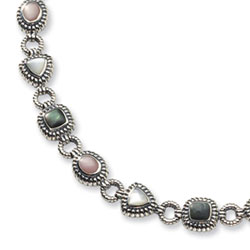Town & Country Collection Sterling Silver and Mother of Pearl Bracelet
