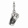 To Go Coffee Cup Bead Charm with Clasp