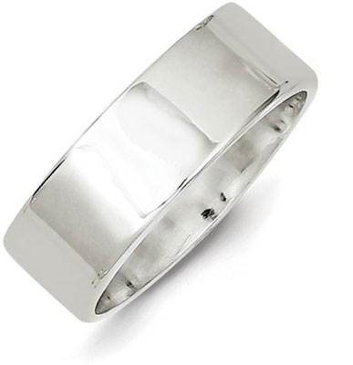 Sterling Silver 7mm Flat Band