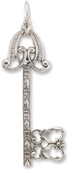 Art Deco Key in Sterling Silver