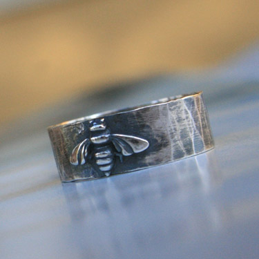 Sterling Silver Bumble Bee Ring