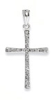 Sterling Silver Diamond Mystique Cross Necklace