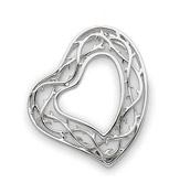 Sterling Silver Amazing Love Heart Pendant