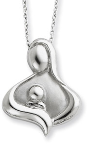 Maternal Bond Sterling Silver Pendant
