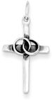 Marriage Cross Pendant in Sterling Silver