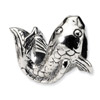 .925 Sterling Silver Fish Bead