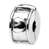 .925 Sterling Silver Hinged Heart Clip Bead