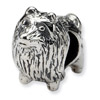 .925 Sterling Silver Pomeranian Bead