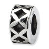 .925 Sterling Silver X Spacer Bead
