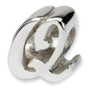.925 Sterling Silver Letter Q Script Bead