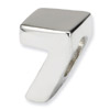 .925 Sterling Silver Numeral 7 Bead