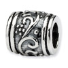 .925 Sterling Silver Floral Bead