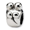 .925 Sterling Silver Family of 4 Bead