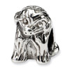 .925 Sterling Silver Sitting Puppy Bead