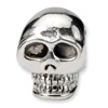 .925 Sterling Silver Skull Bead