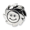 .925 Sterling Silver Smiling Sun Bead