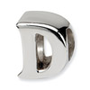 .925 Sterling Silver Letter D Bead