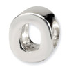 .925 Sterling Silver Letter O Bead