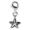 .925 Sterling Silver Starfish Click-on for Bead